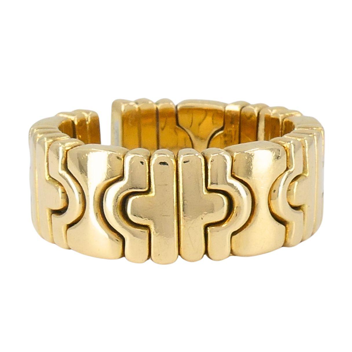 Anello Parentesi d'epoca in oro Bvlgari 18k In condizioni buone in vendita a Beverly Hills, CA