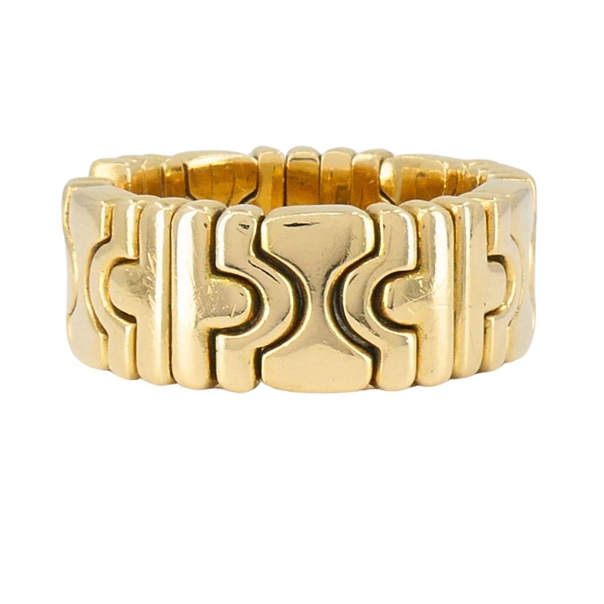 da uomo o donna Anello Parentesi d'epoca in oro Bvlgari 18k in vendita