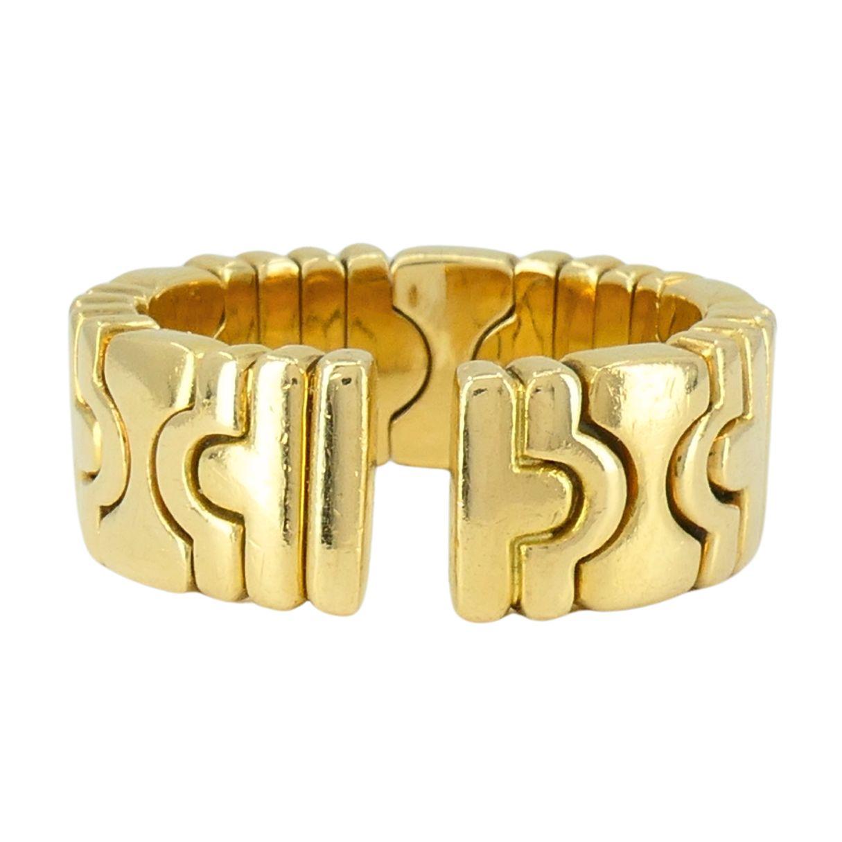 Anello Parentesi d'epoca in oro Bvlgari 18k in vendita 1
