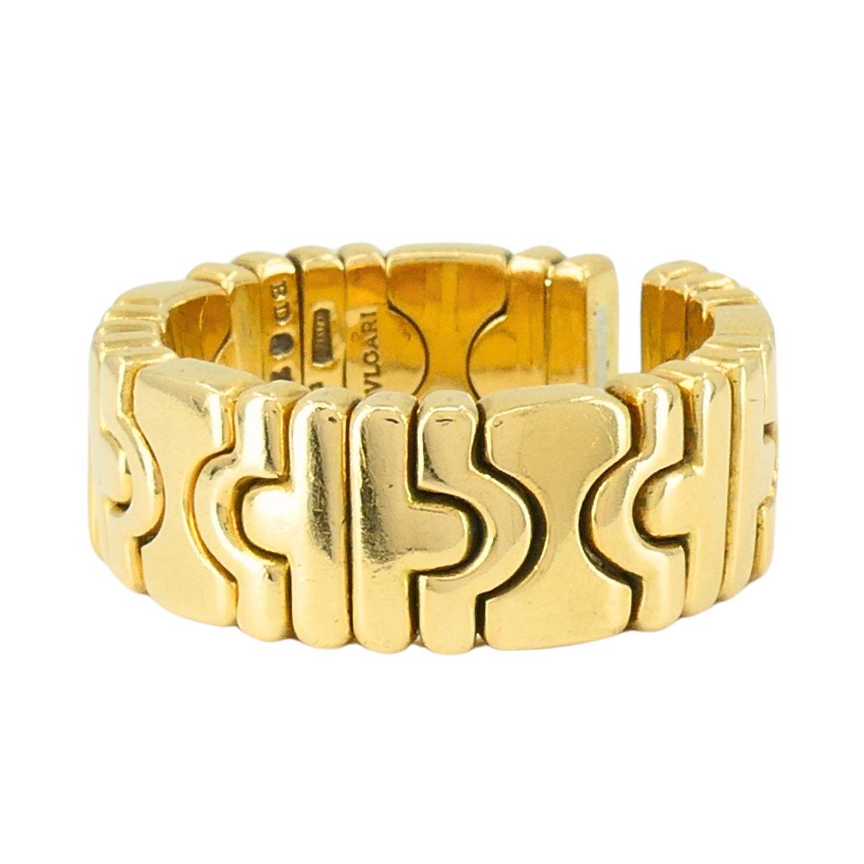 Anello Parentesi d'epoca in oro Bvlgari 18k in vendita 3