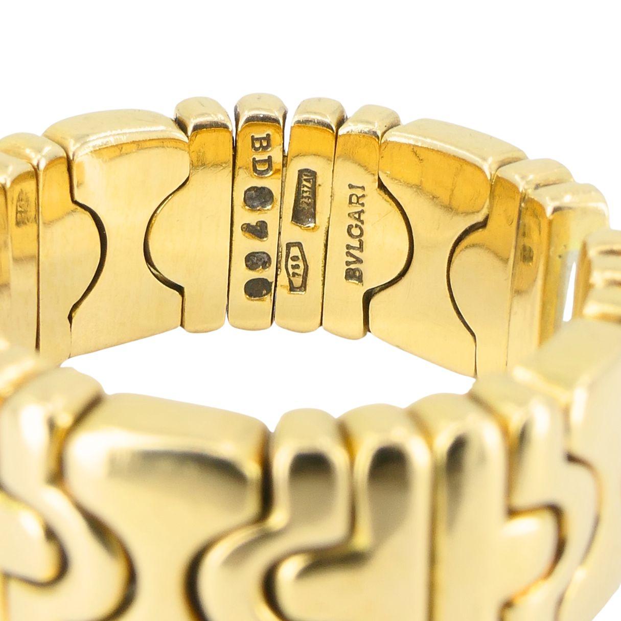 Anello Parentesi d'epoca in oro Bvlgari 18k in vendita 4