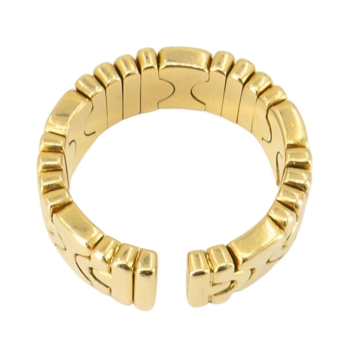 Anello Parentesi d'epoca in oro Bvlgari 18k in vendita 5