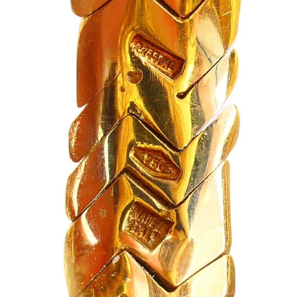 Vintage Bvlgari 18k Gold Spiga Triple Coil Ring 6
