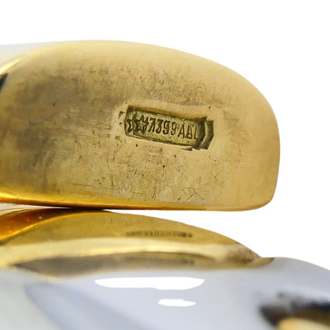 Bracciale Alveare d'epoca Bvlgari in oro e acciaio 18k in vendita 8