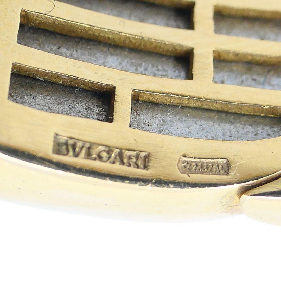 Vintage Bvlgari Bracciale a spirale in acciaio e oro 18k in vendita 8