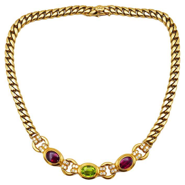 Vintage Bvlgari 18k Yellow Gold Chain Necklace Bulgari
