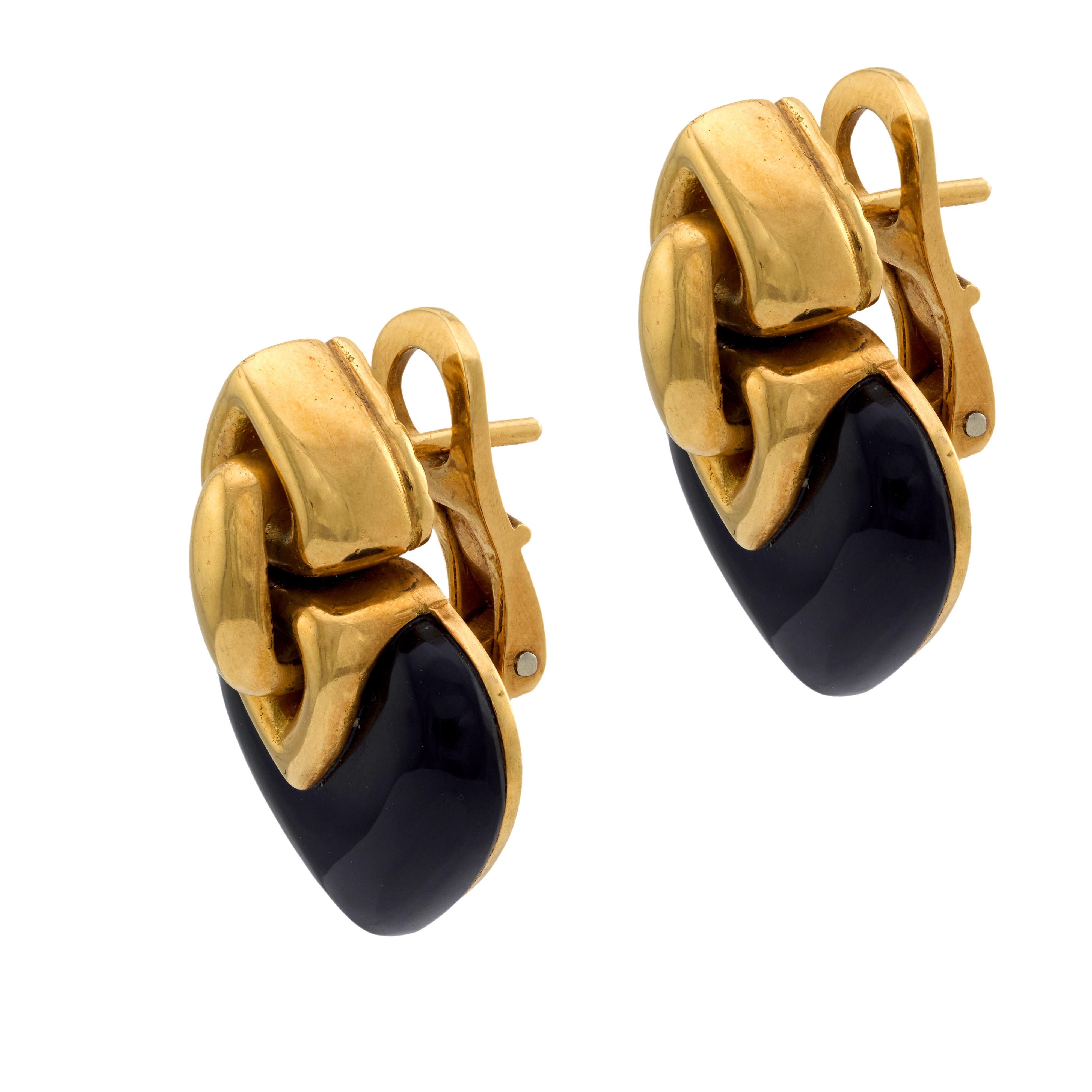 Modern Vintage Bvlgari 18k yellow gold enamel 