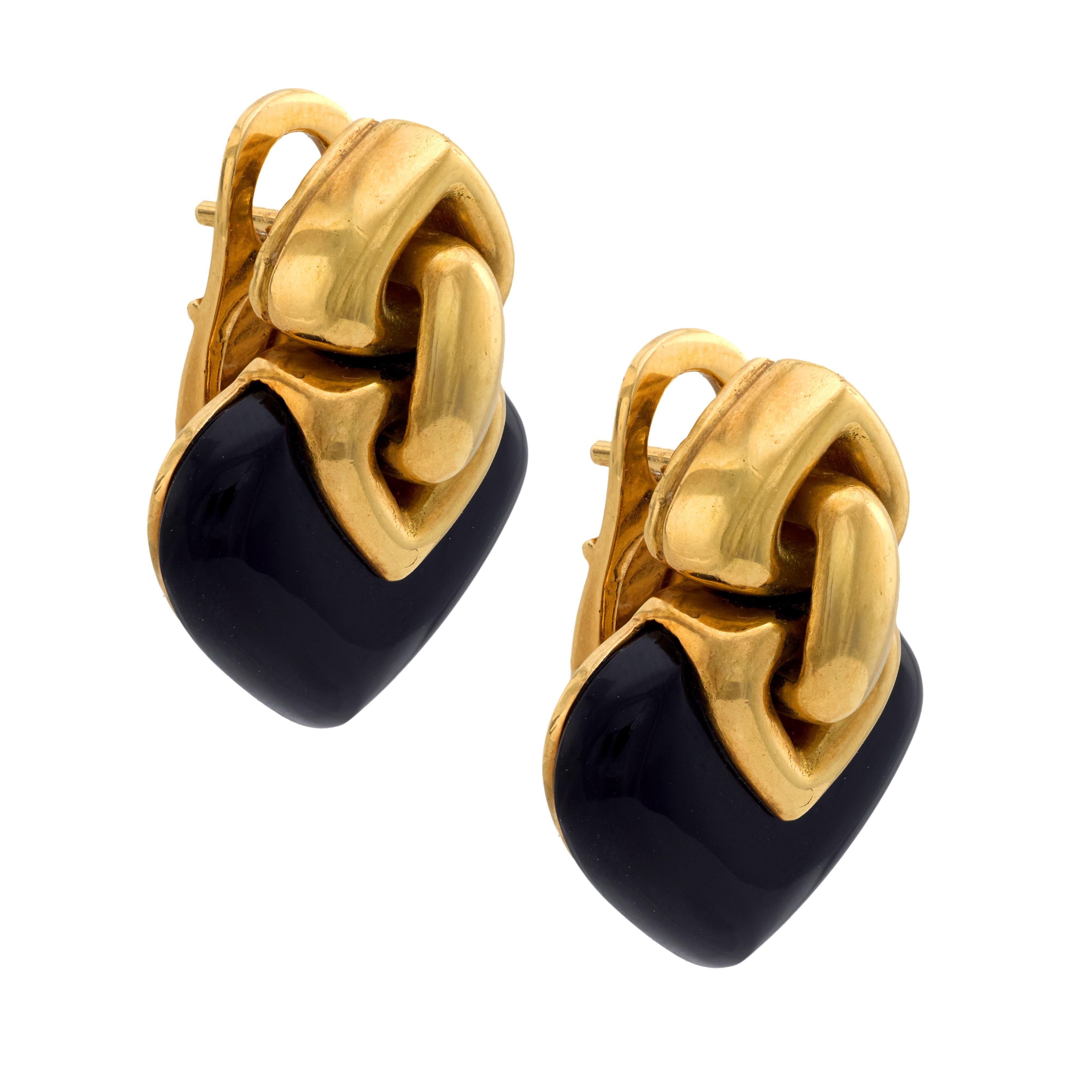 Women's Vintage Bvlgari 18k yellow gold enamel 