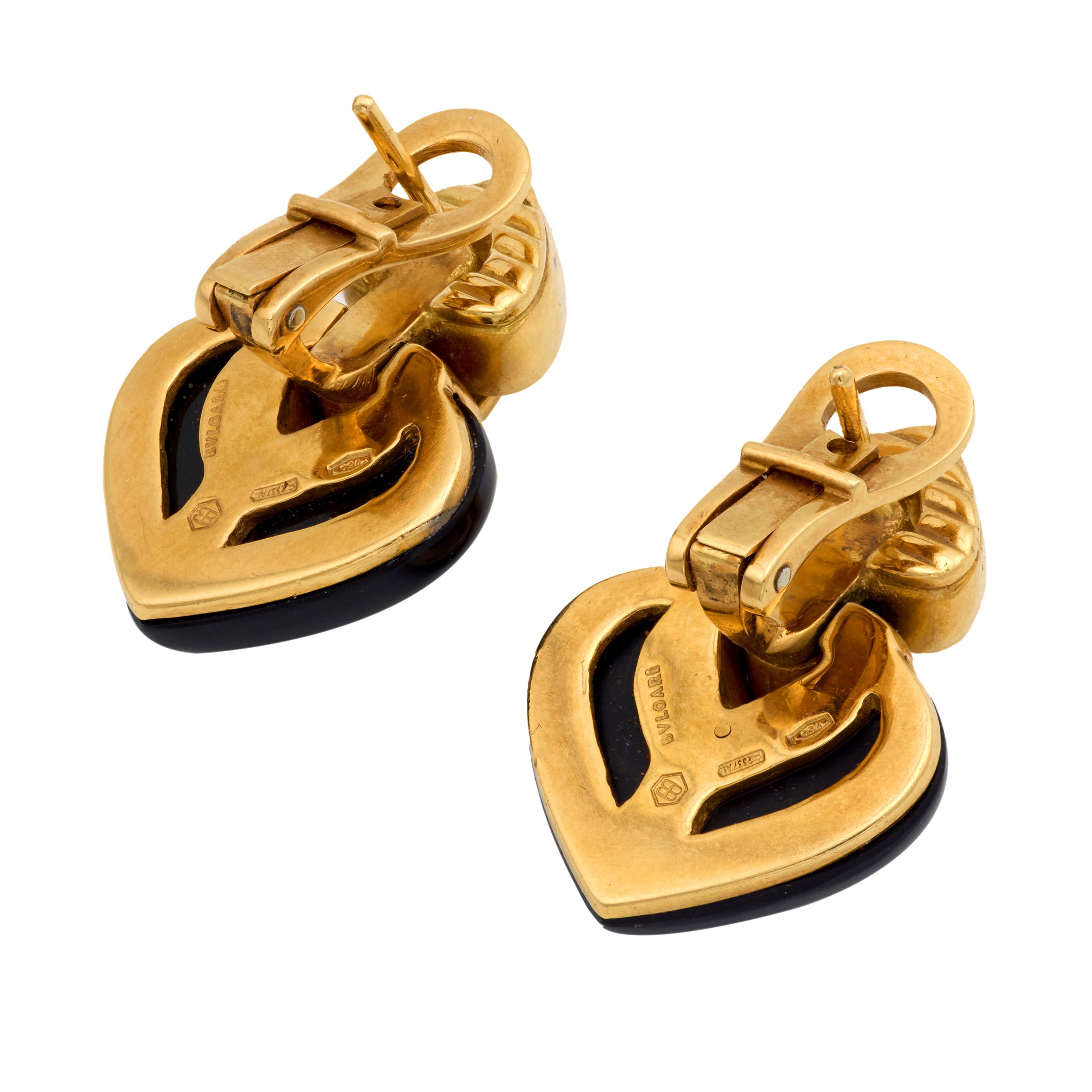 Vintage Bvlgari 18k yellow gold enamel 