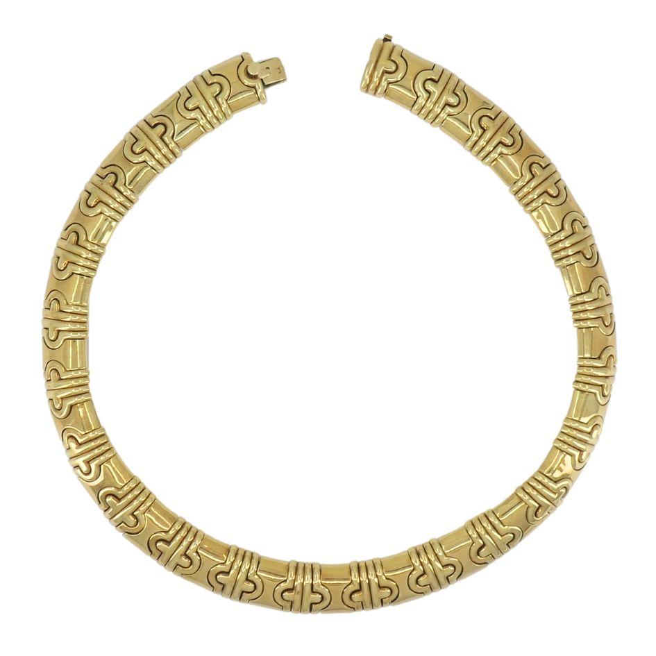 Vintage Bvlgari Bulgari Collana Parentesi in oro 18k in vendita 4