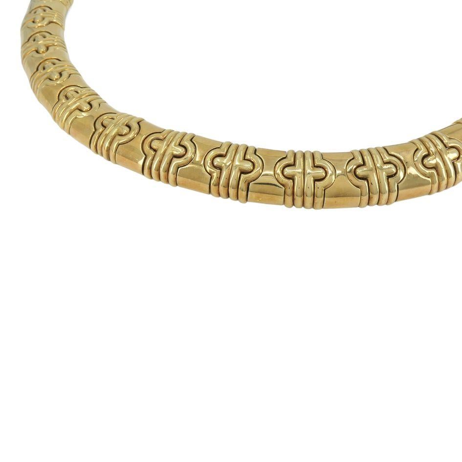 Vintage Bvlgari Bulgari Collana Parentesi in oro 18k in vendita 5