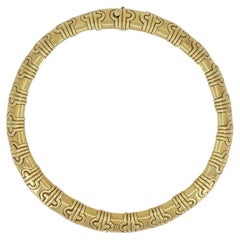 Vintage Bvlgari Bulgari 18k Gold Parentesi Necklace