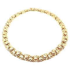 Bvlgari Bulgari Schwere Gelbgold Choker-Halskette