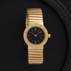 Vintage Bvlgari Bulgari Model BB23 2T 18 Karat Yellow Gold Tubogas Watch