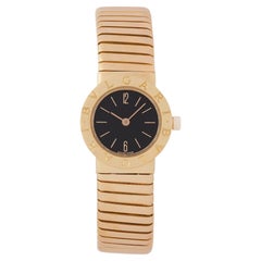 Vintage Bvlgari Bulgari Model BB23 2T 18 Karat Yellow Gold Tubogas Watch