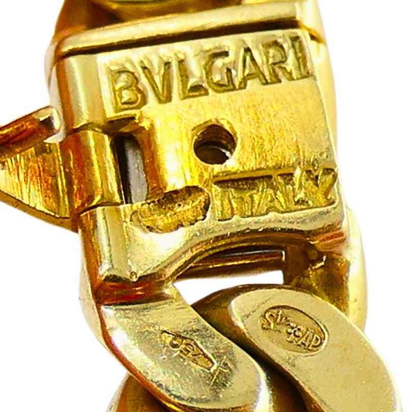 Vintage Bvlgari Bulgari Ruby Diamond Jewelry Set 18k Gold Estate Jewelry In Good Condition For Sale In Beverly Hills, CA