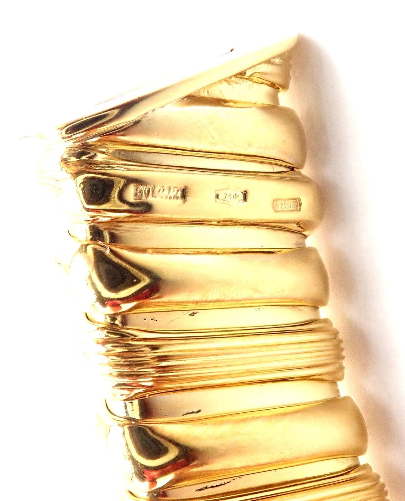Bvlgari Bulgari, collier choker Tubogas vintage en or jaune 3