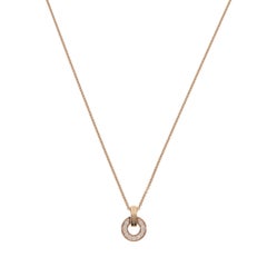 Vintage Bvlgari Bvlgari Openwork Diamond Necklace in Rose Gold