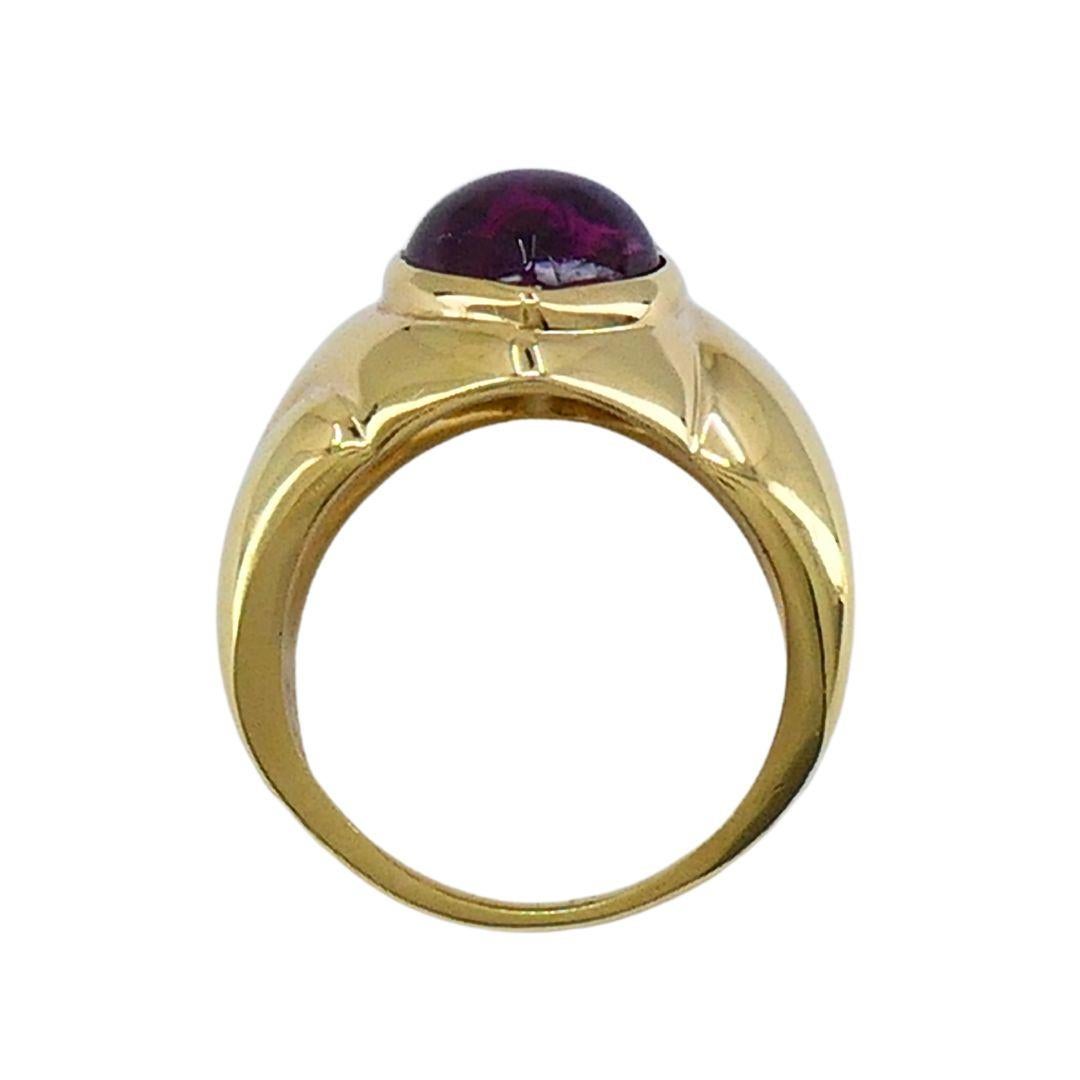 Anello Cuore Bvlgari d'epoca in oro 18 carati con pietre preziose in vendita 4