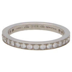 Vintage Bvlgari Diamond Full Eternity Ring Set in Platinum