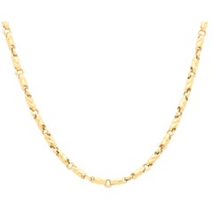 Vintage Bvlgari Fancy Link Chain Necklace Set in 18k Yellow Gold