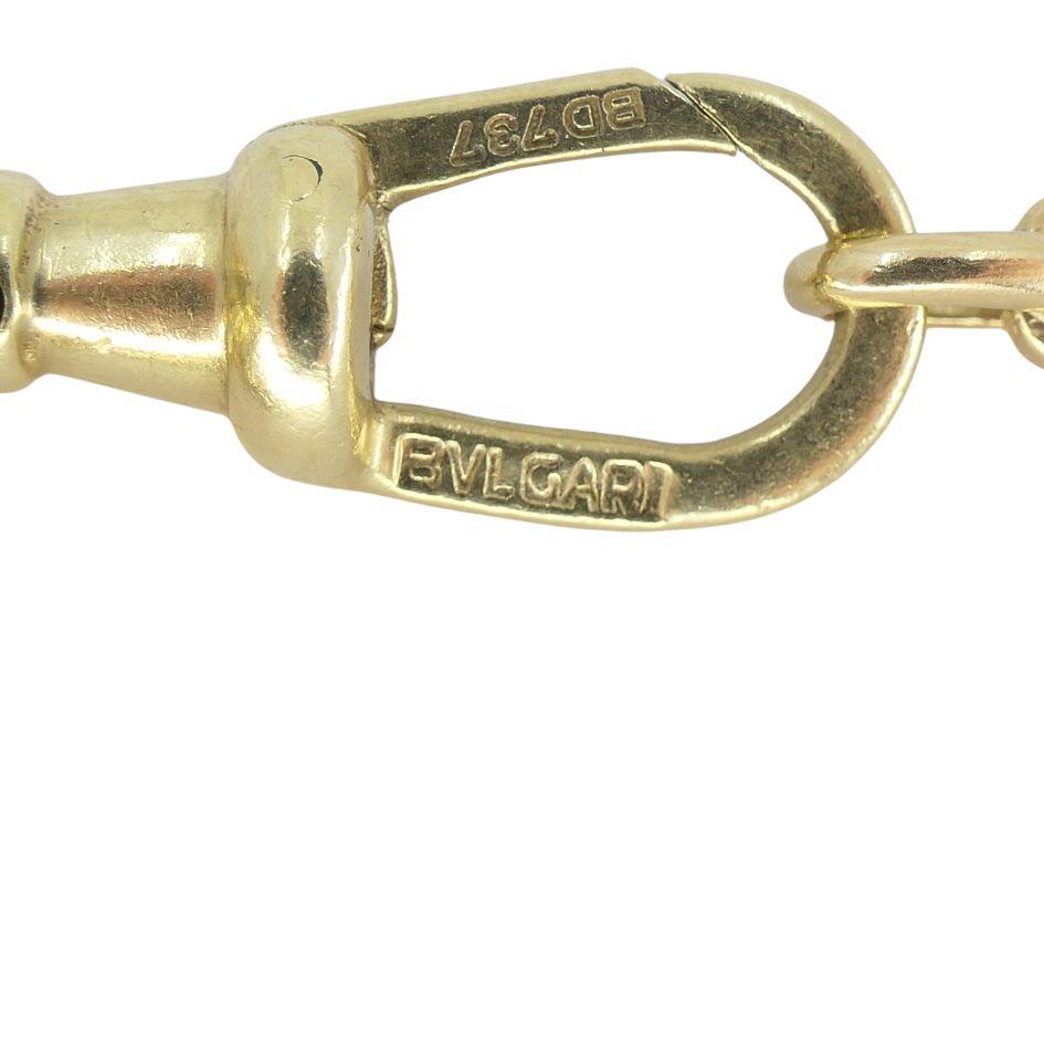Vintage Bvlgari 18k Gold Mother of Pearl Libra Zodiac Pendant Chain Necklace For Sale 12