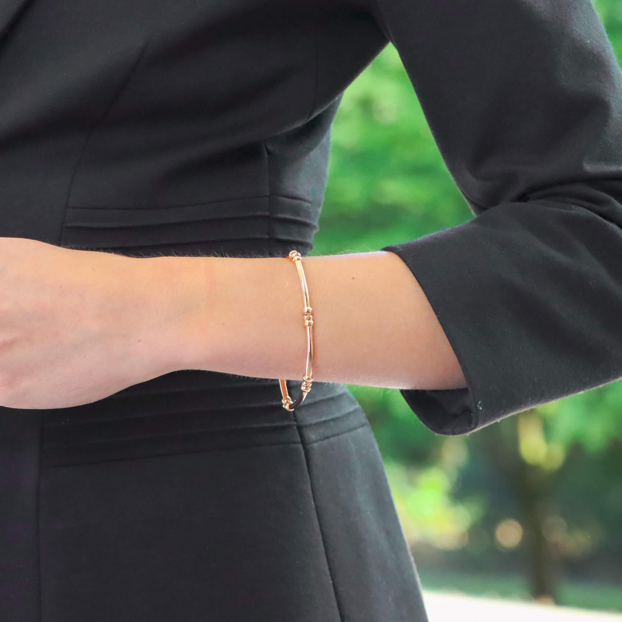 Modern Vintage Bvlgari Link Bracelet in 18k Rose Gold