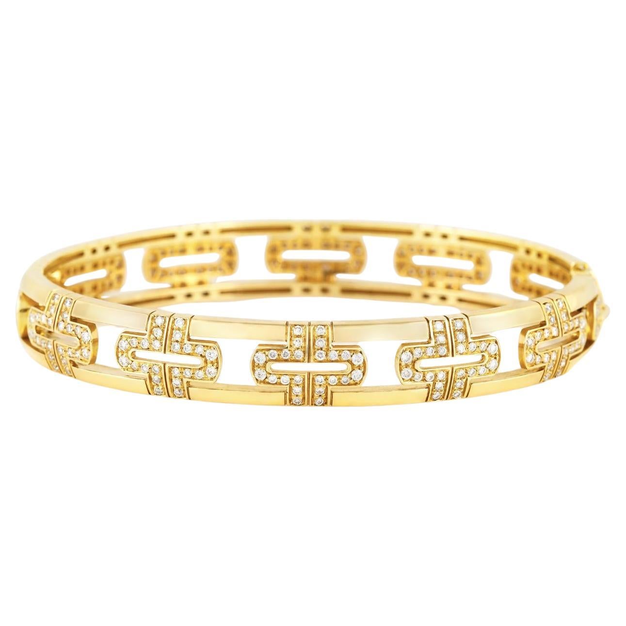 Vintage Bvlgari Parentesi Bracelet with Diamonds