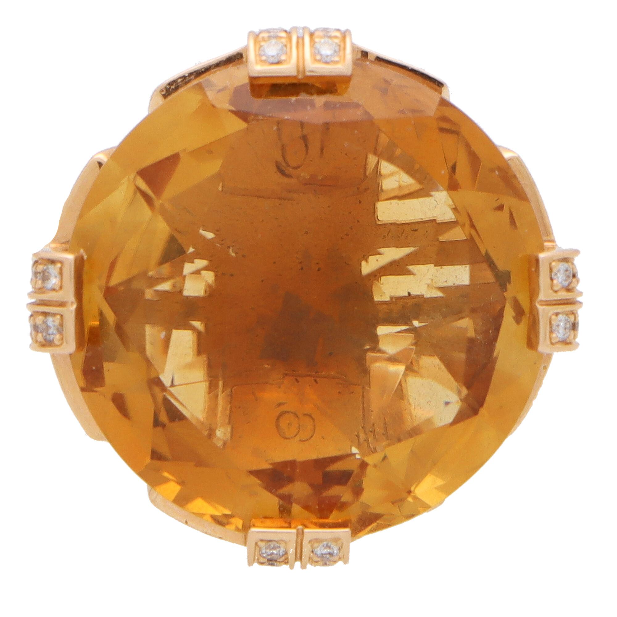 18k citrine ring