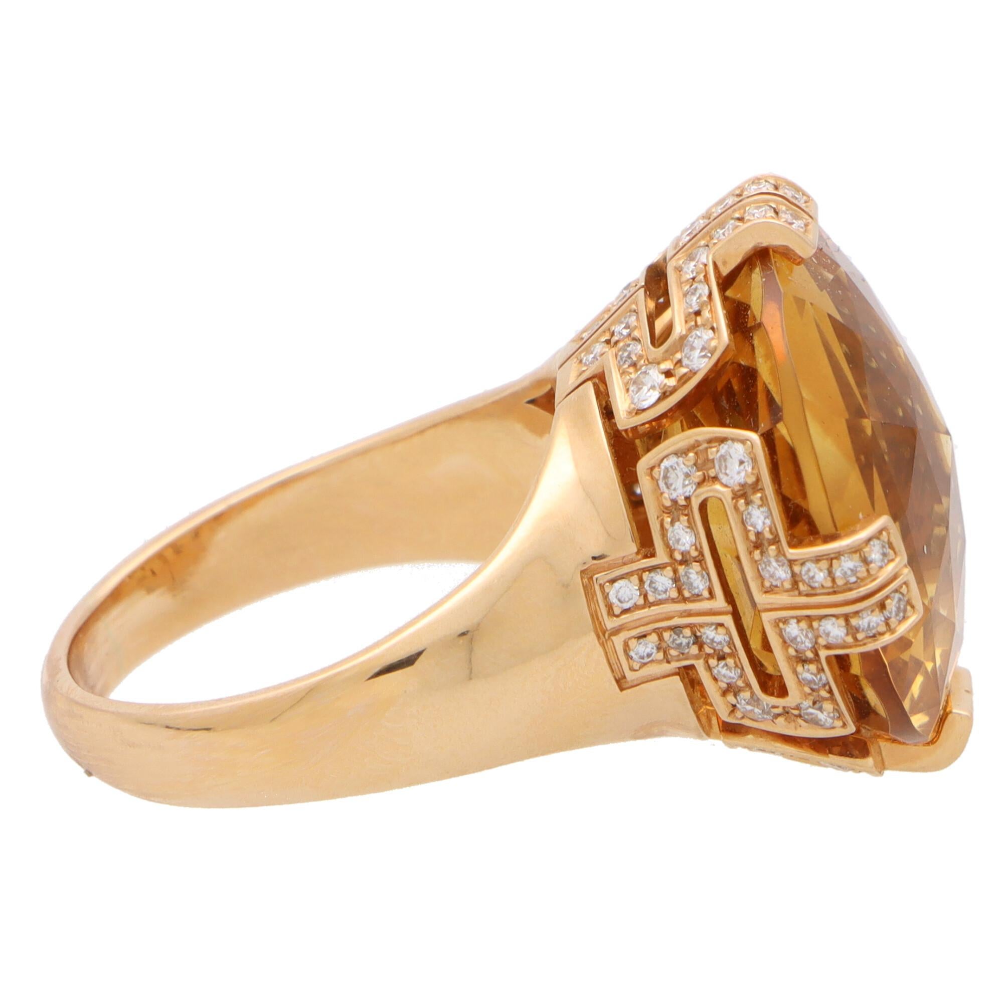 18k citrine ring