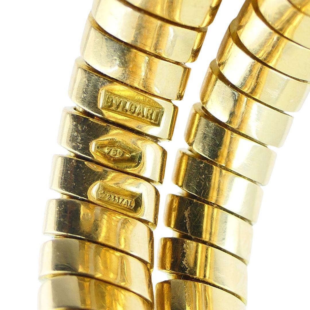 Vintage Bvlgari Serpenti Tubogas 18k Gold Diamond Bulgari Ring 5