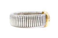 Vintage Bvlgari Two-Toned Parentesi Tubogas Bracelet
