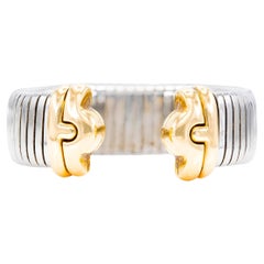 Bvlgari, bracelet Parentesi Tubogas bicolore vintage