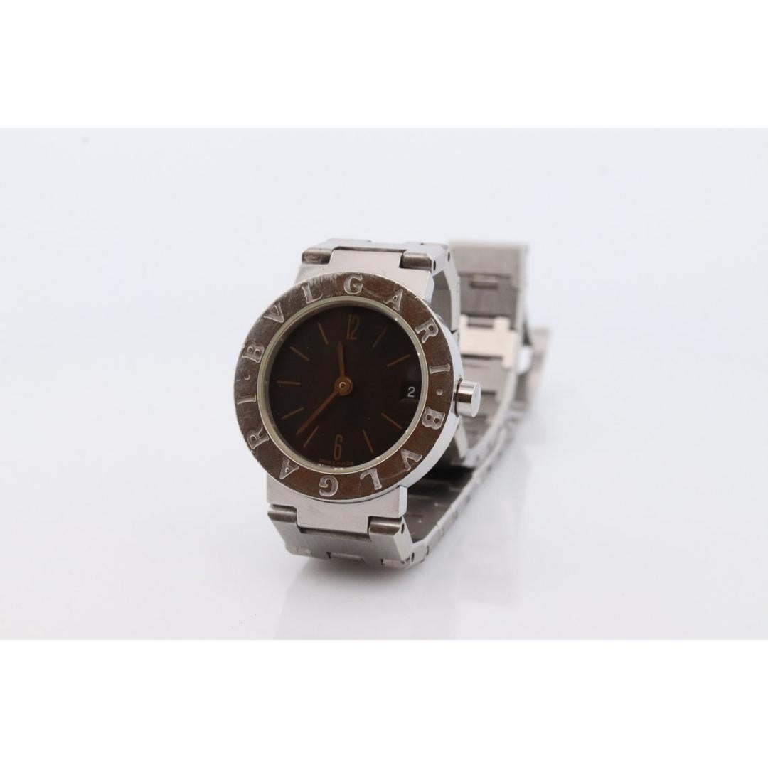 Montre BVLGARI vintage. Montre à quartz BB 23 SS en acier inoxydable Bulgari. Mesdames Bon état - En vente à Port Charlotte, FL