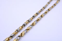 Bvlgari Gold Aquarius Zodiac Pendant & Chain Necklace 18k Gold & Steel