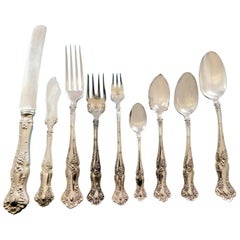 Vintage by 1847 Rogers Silverplate Flatware Set for 12 Service 114 Pieces Grapes
