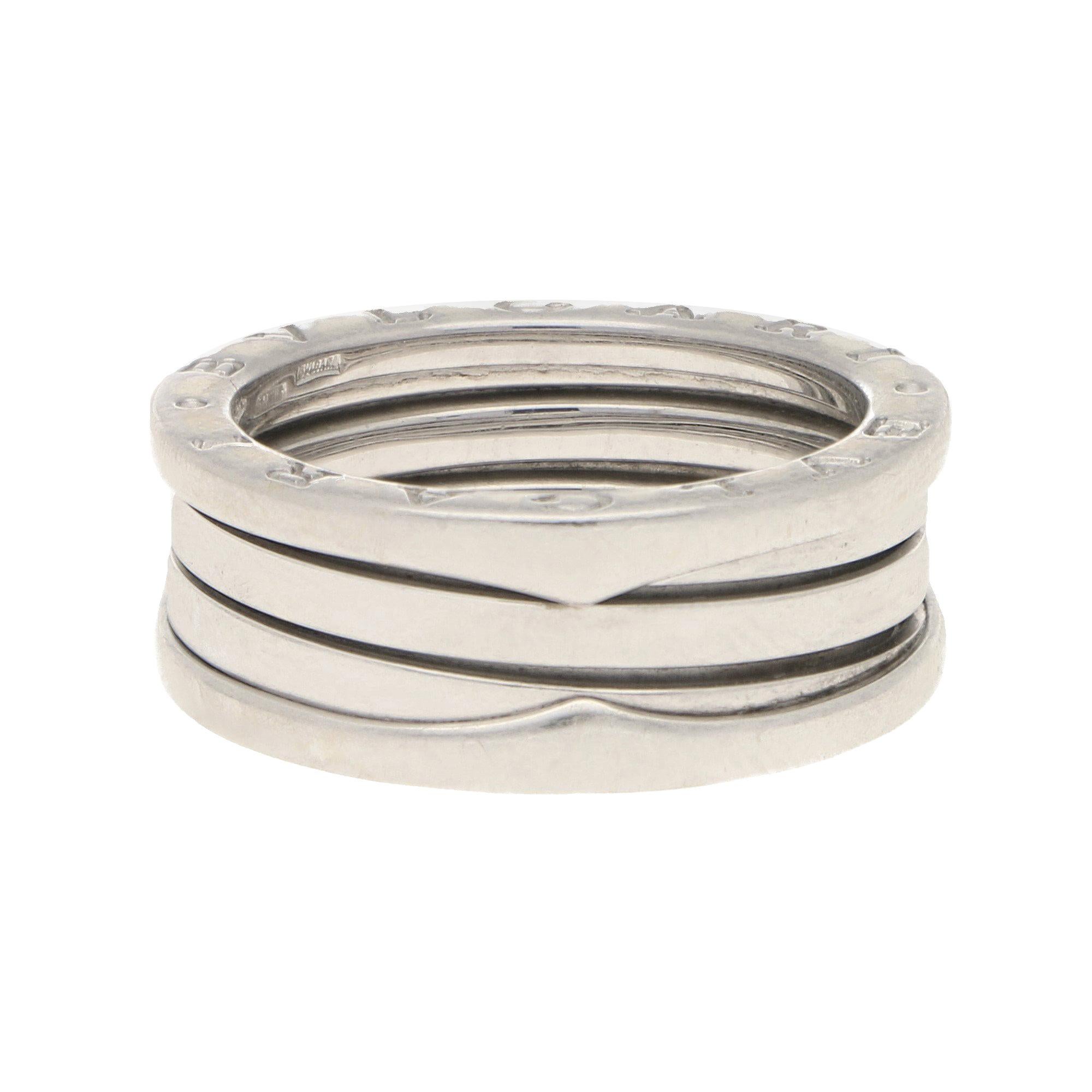 Vintage B.zero1 Three-Band Ring in White Gold