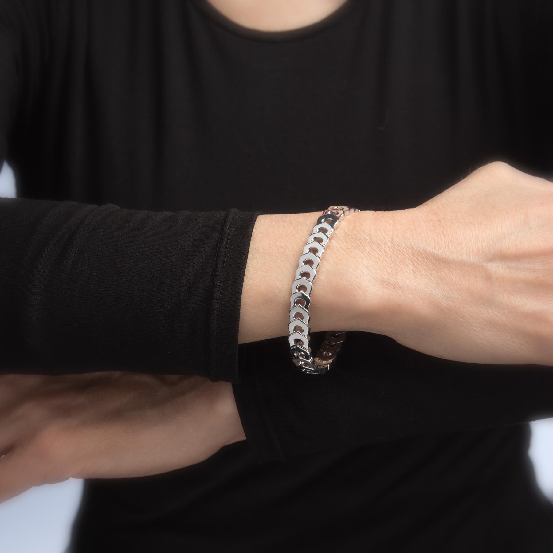 cartier link bracelet vintage