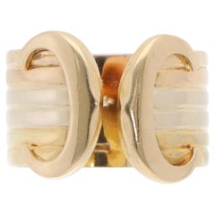 Vintage C de Cartier Open Band Ring in Gold