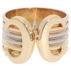 Vintage C de Cartier Open Band Ring in Gold