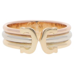Vintage C de Cartier Open Band Ring in Gold