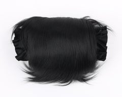 Manicotto scaldamani in vera pelliccia nera vintage degli anni '20 circa