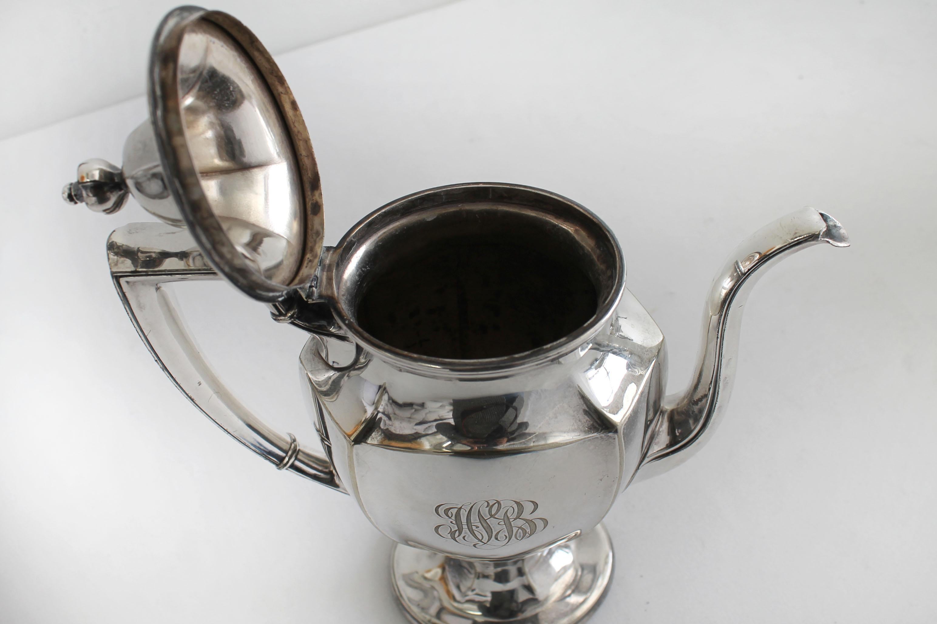 silver plated coffee set