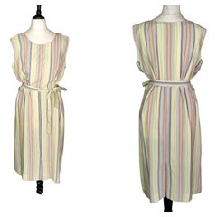 Vintage c1930s striped rayon day dress 