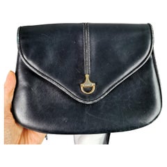 Used c1960s Gucci navy leather handbag, Shoulder bag 
