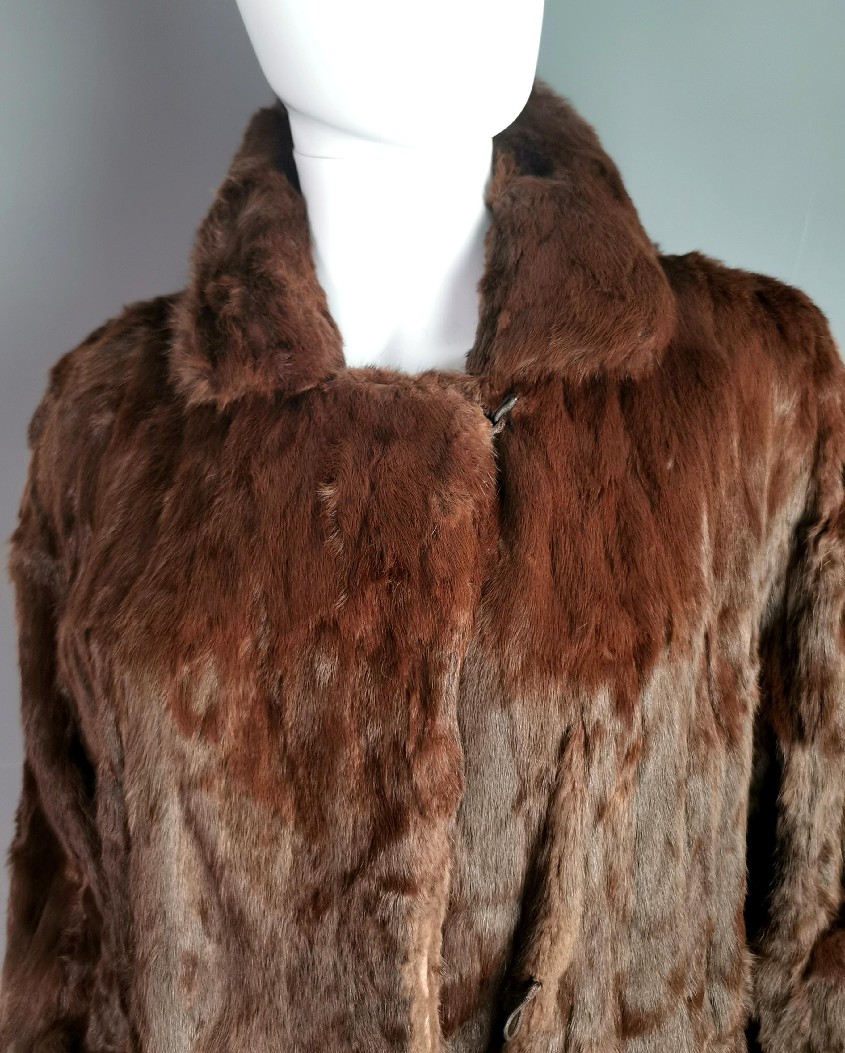 Vintage c1960s mink fur jacket  In Good Condition For Sale In NEWARK, GB
