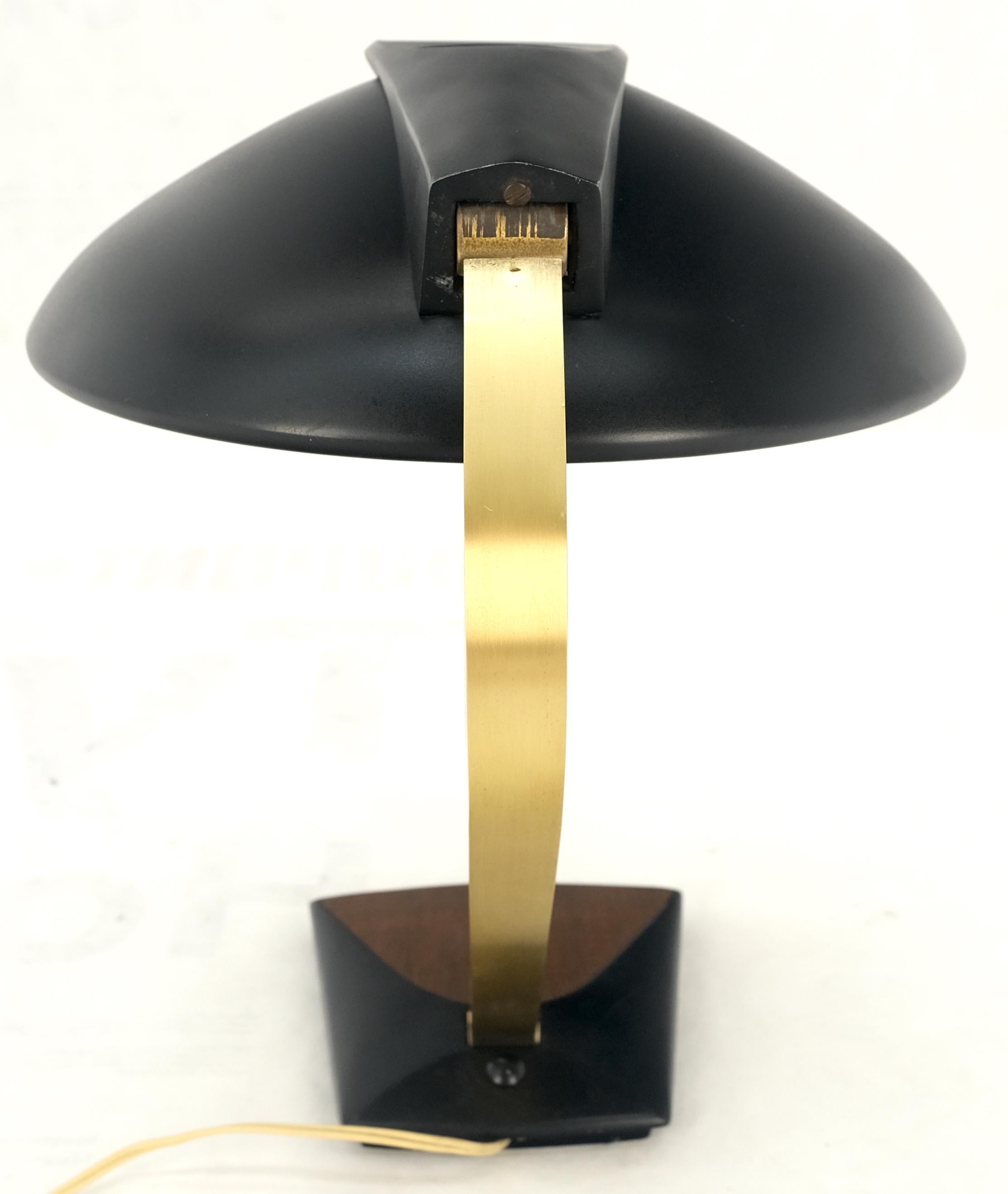 Vintage c1970s Italian Mid Century Modern Adjustable Brass Desk Table Lamp MINT! For Sale 6