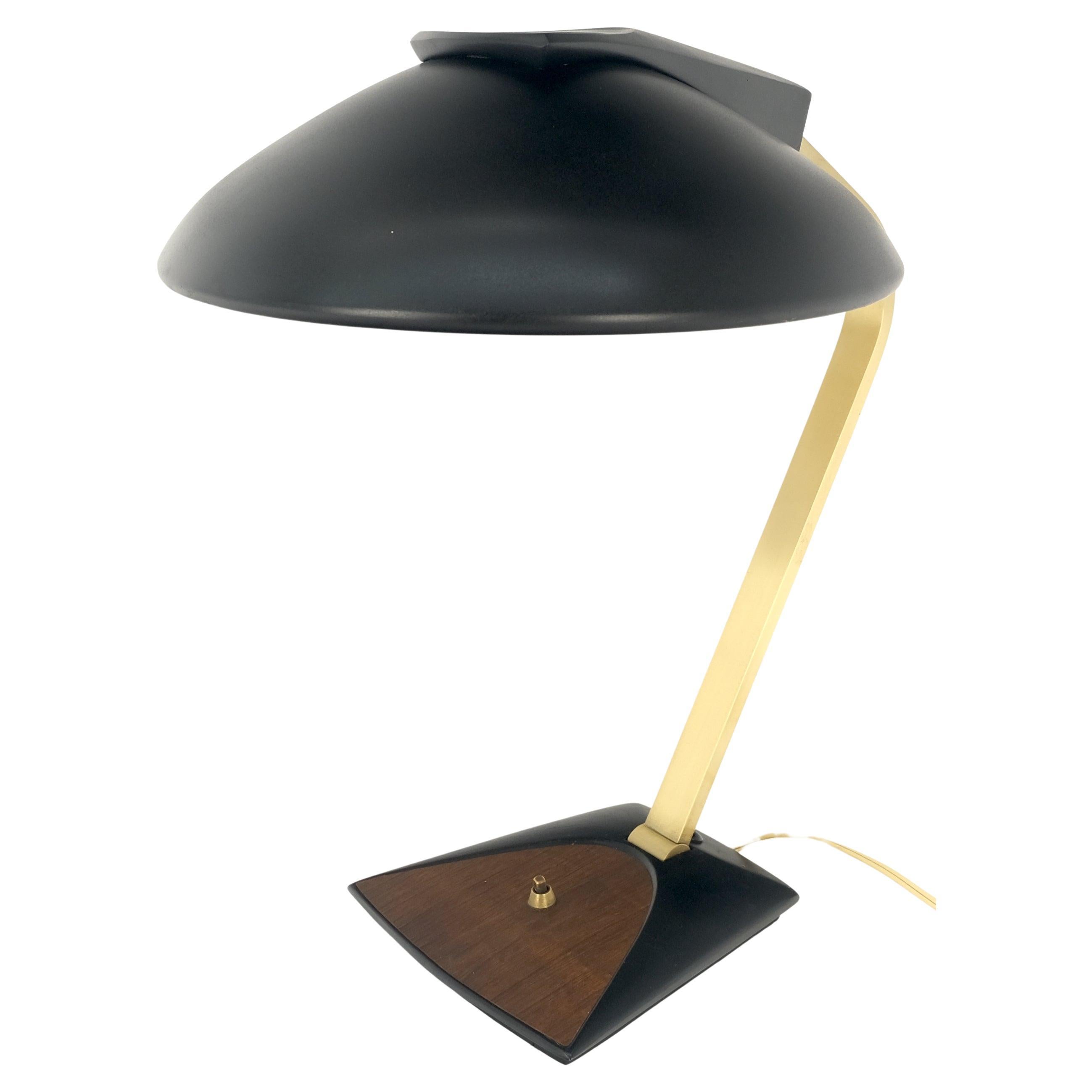 Vintage c1970s Italian Mid Century Modern Adjustable Brass Desk Table Lamp MINT! For Sale