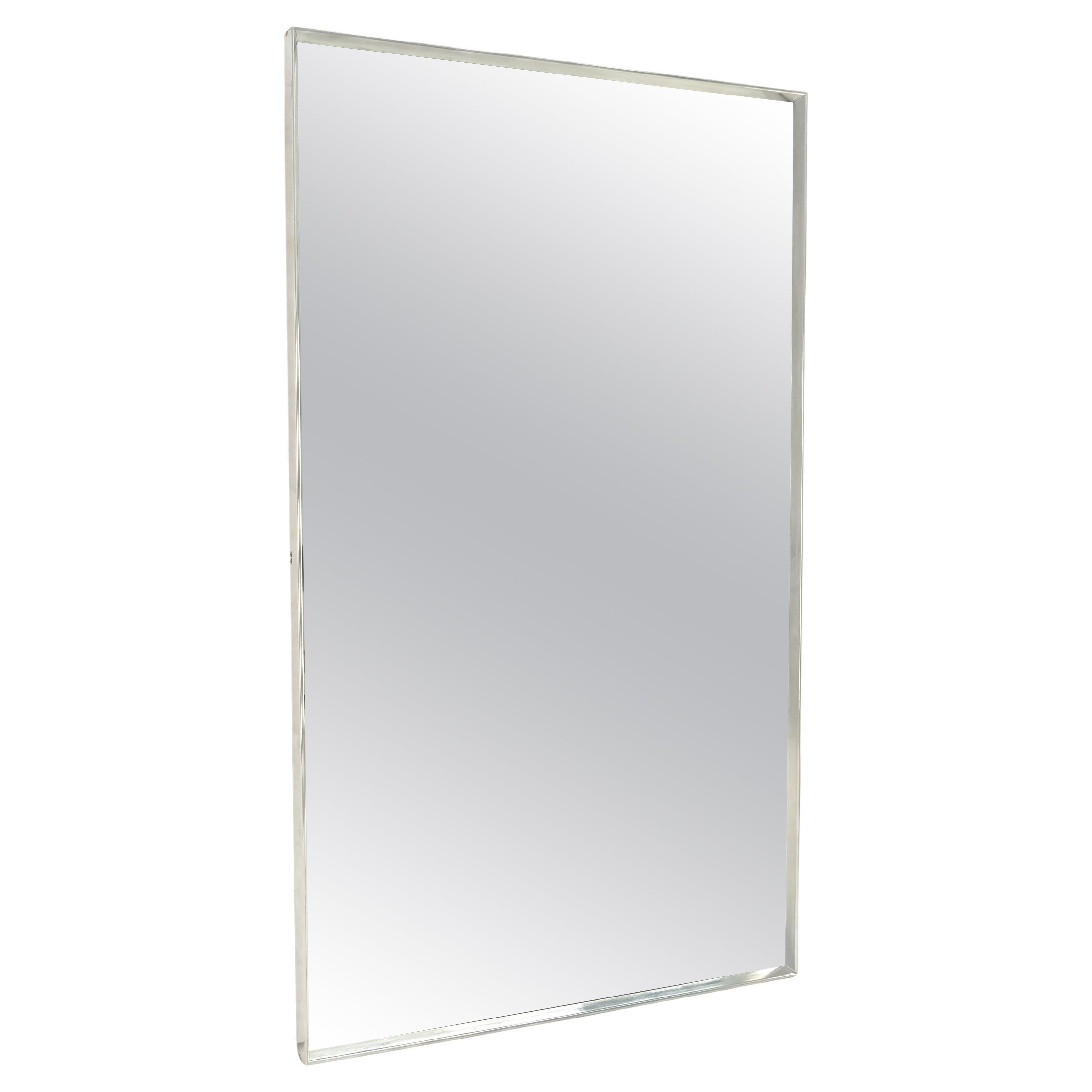 Vintage c1970s Large 33x55" Machined Aluminum John Stuart Wall Mirror MINT !