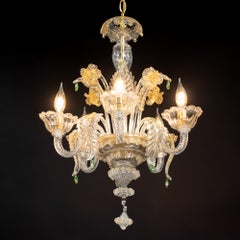Vintage Ca’ Rezzonico Style Gold‑Infused Murano Chandelier